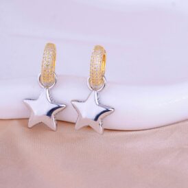Aretes Estrella Bicolor