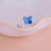 Anillo Ansiedad Mariposa Azul
