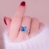 Anillo Ansiedad Mariposa Azul