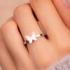 Anillo Mariposa Plateado