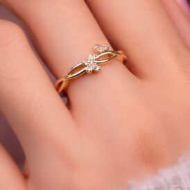 Anillo Mariposas Entrelazados