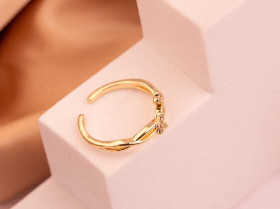 Anillo Mariposas Entrelazados