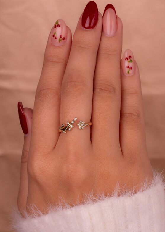 Anillo Petunia Dorado