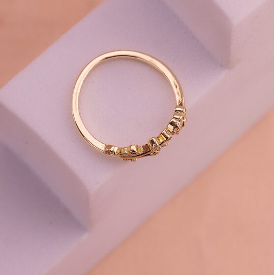 Anillo Petunia Dorado