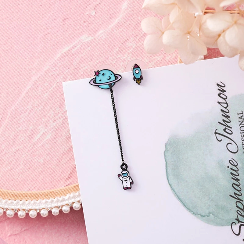 Aretes Astronauta Cohete