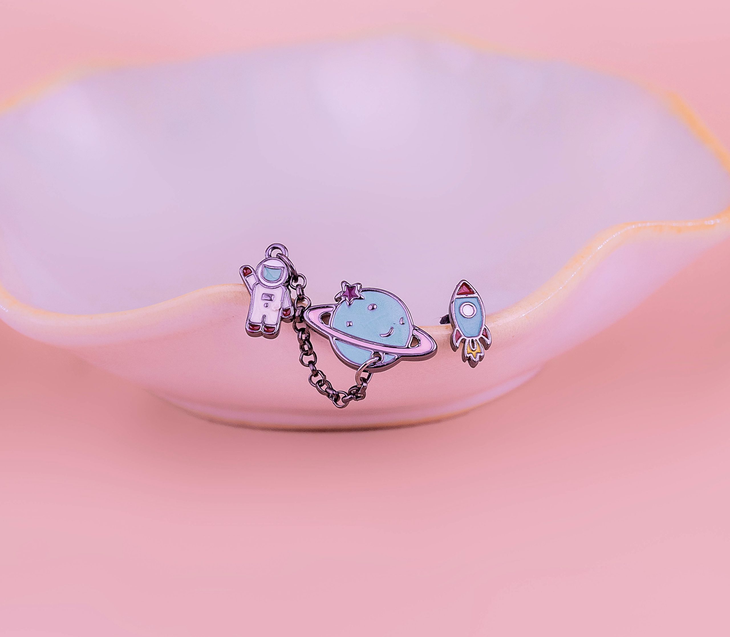 Aretes Astronauta Cohete