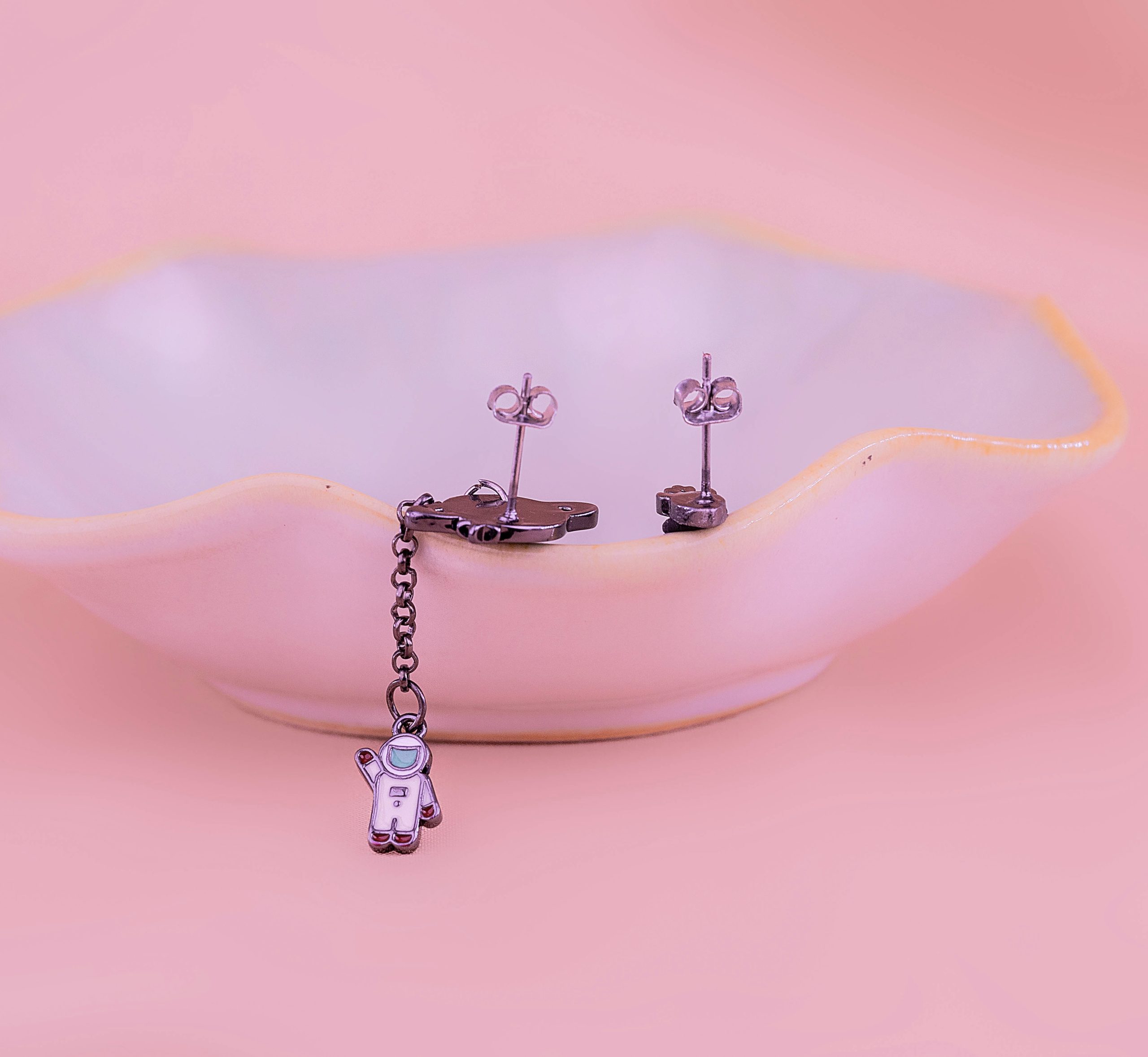 Aretes Astronauta Cohete