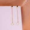 Aretes Corazones Piedra Negra