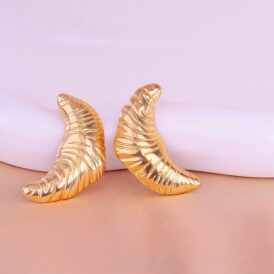 Aretes Croissant Dorados