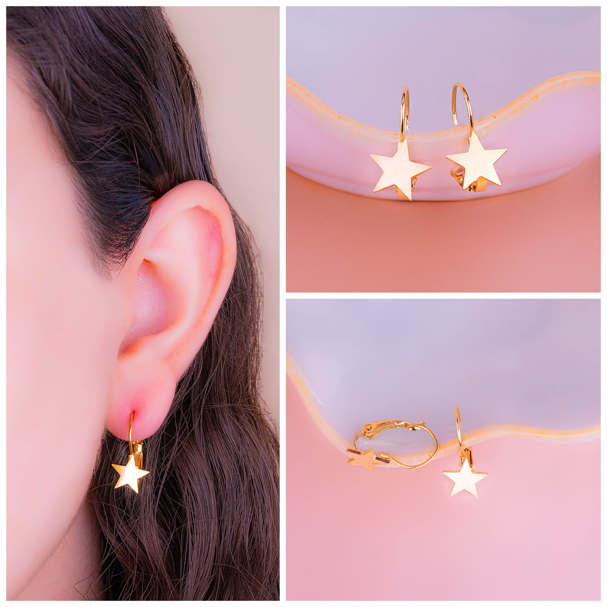 Aretes Estrellas Gancho