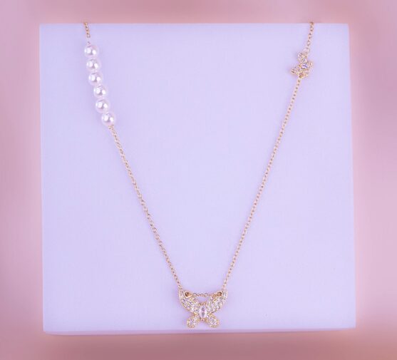 Collar Mariposa Perlas