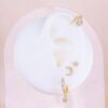 Set Aretes Estrellas Dorado