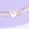 Tobillera Love Dorada