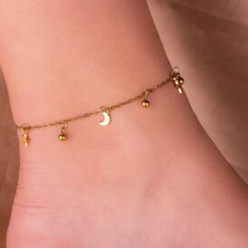Tobillera Lunas Estrellas