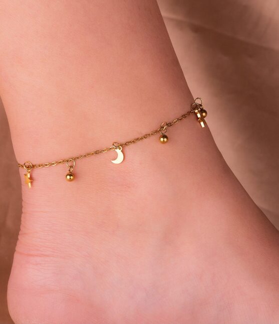 Tobillera Lunas Estrellas