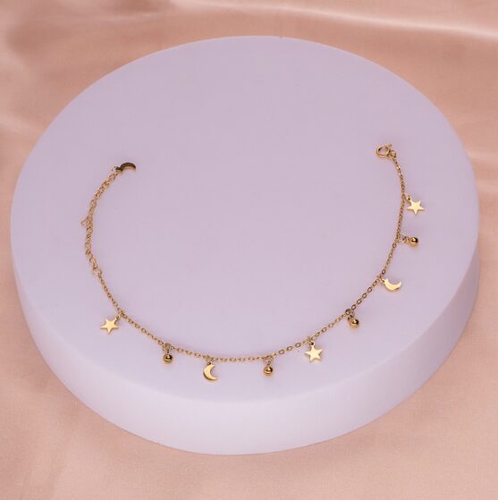 Tobillera Lunas Estrellas