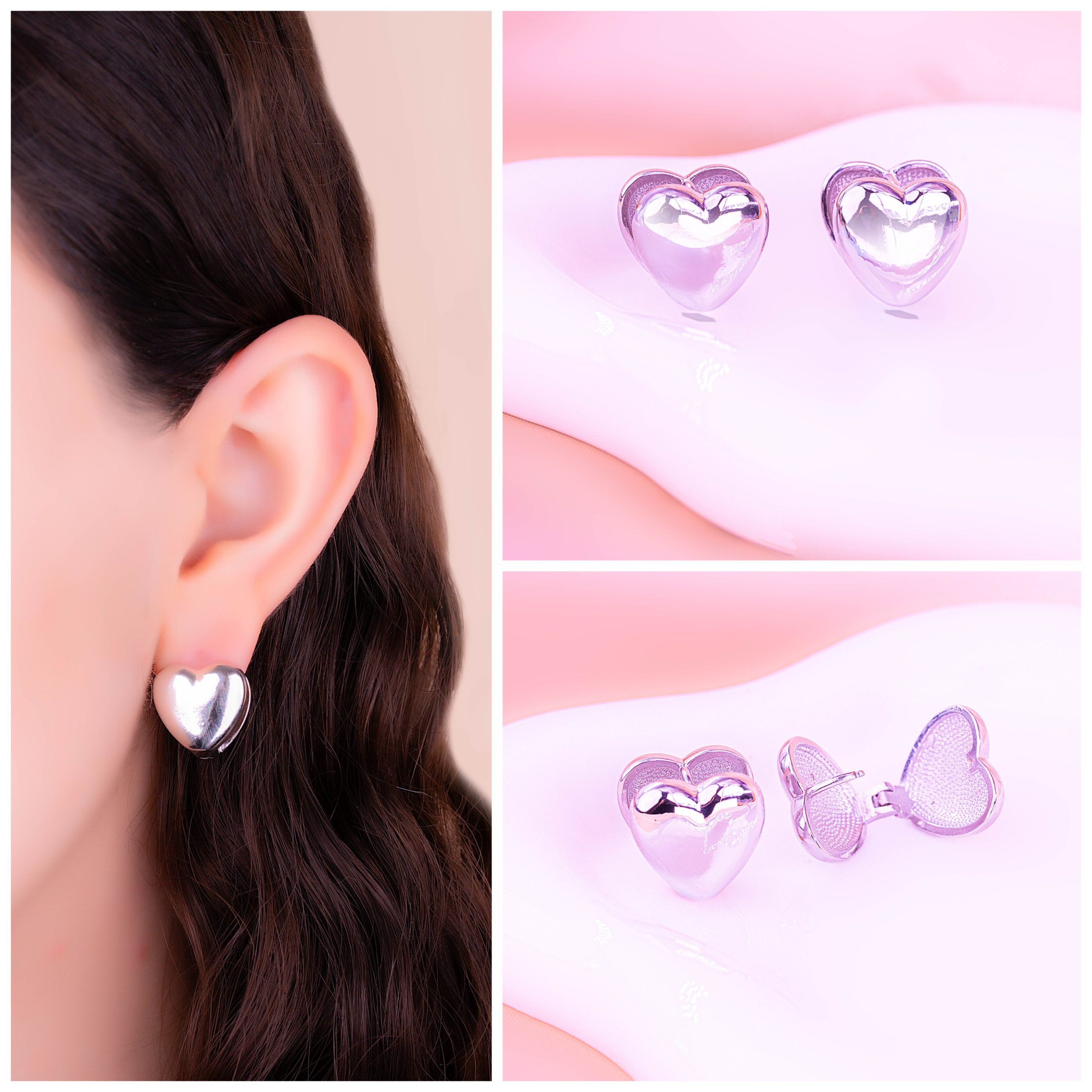 Aretes Venus Plateados