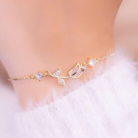 Pulsera Tulipán Dorada