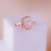 Anillo Luna Oro Rosa