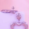 Aretes Corazones Martillados
