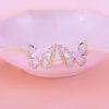 Aretes Mariposas Cristal