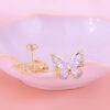 Aretes Mariposas Cristal