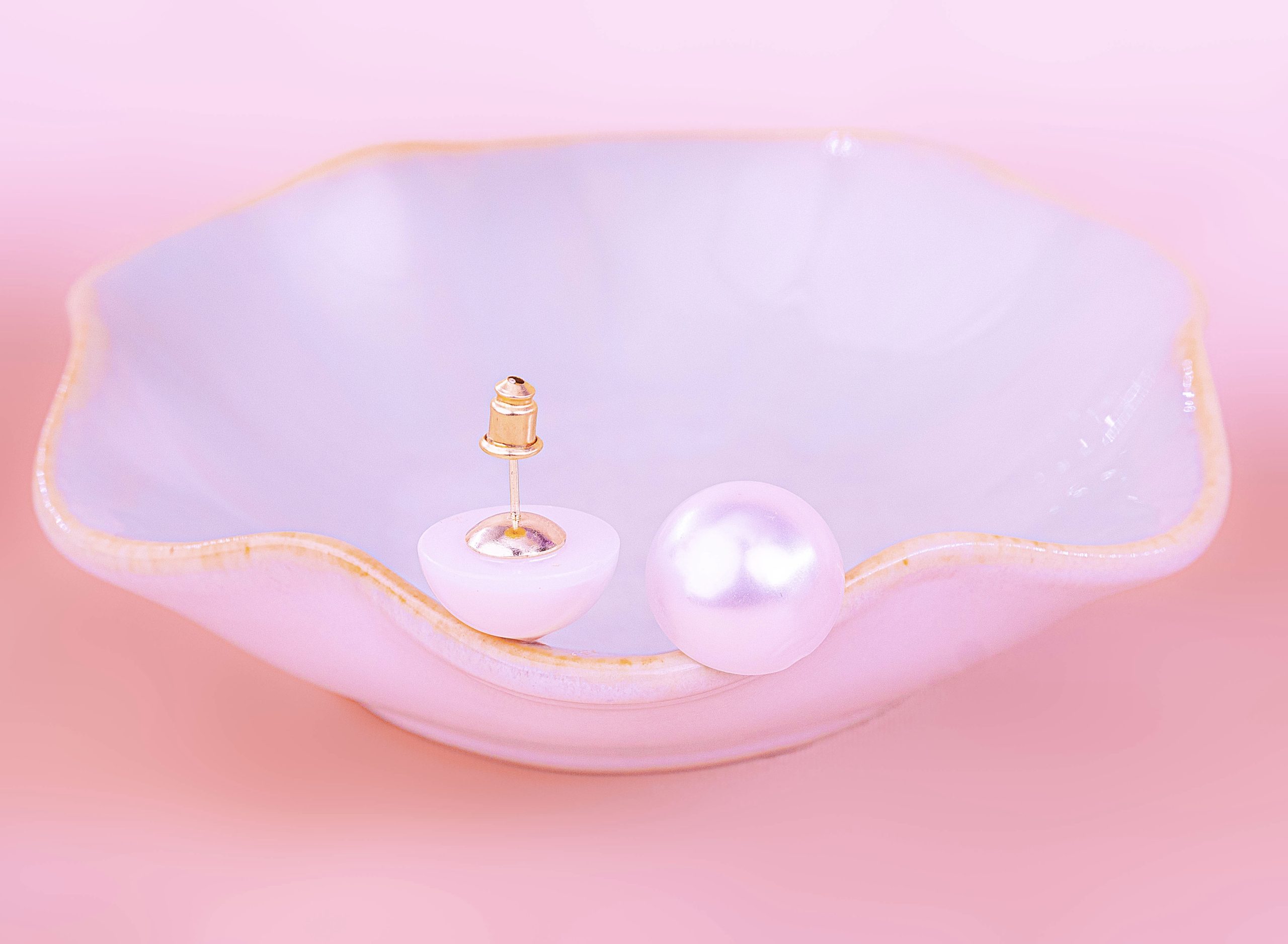 Aretes Perlas Blancas Grandes