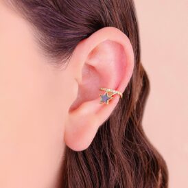 Ear Cuff Estrella Negra