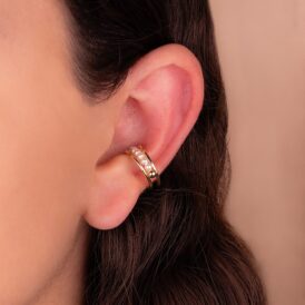 Ear Cuff Perlas Dorado