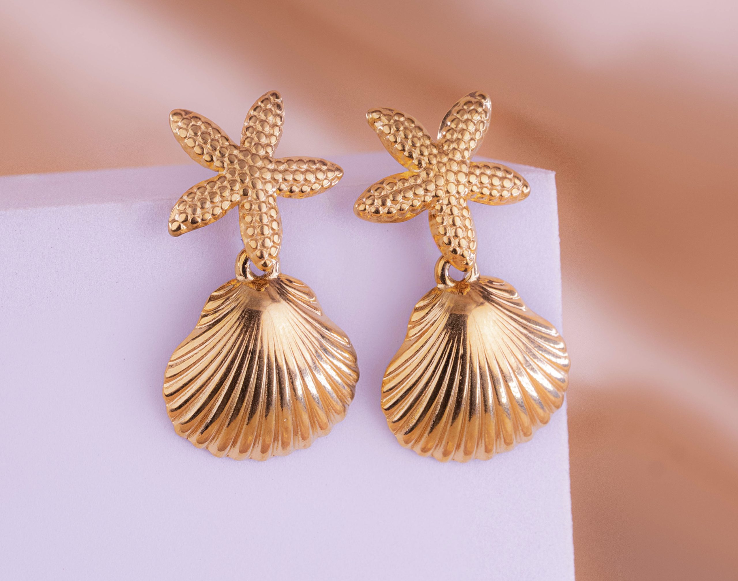 Aretes Conchas Estrella