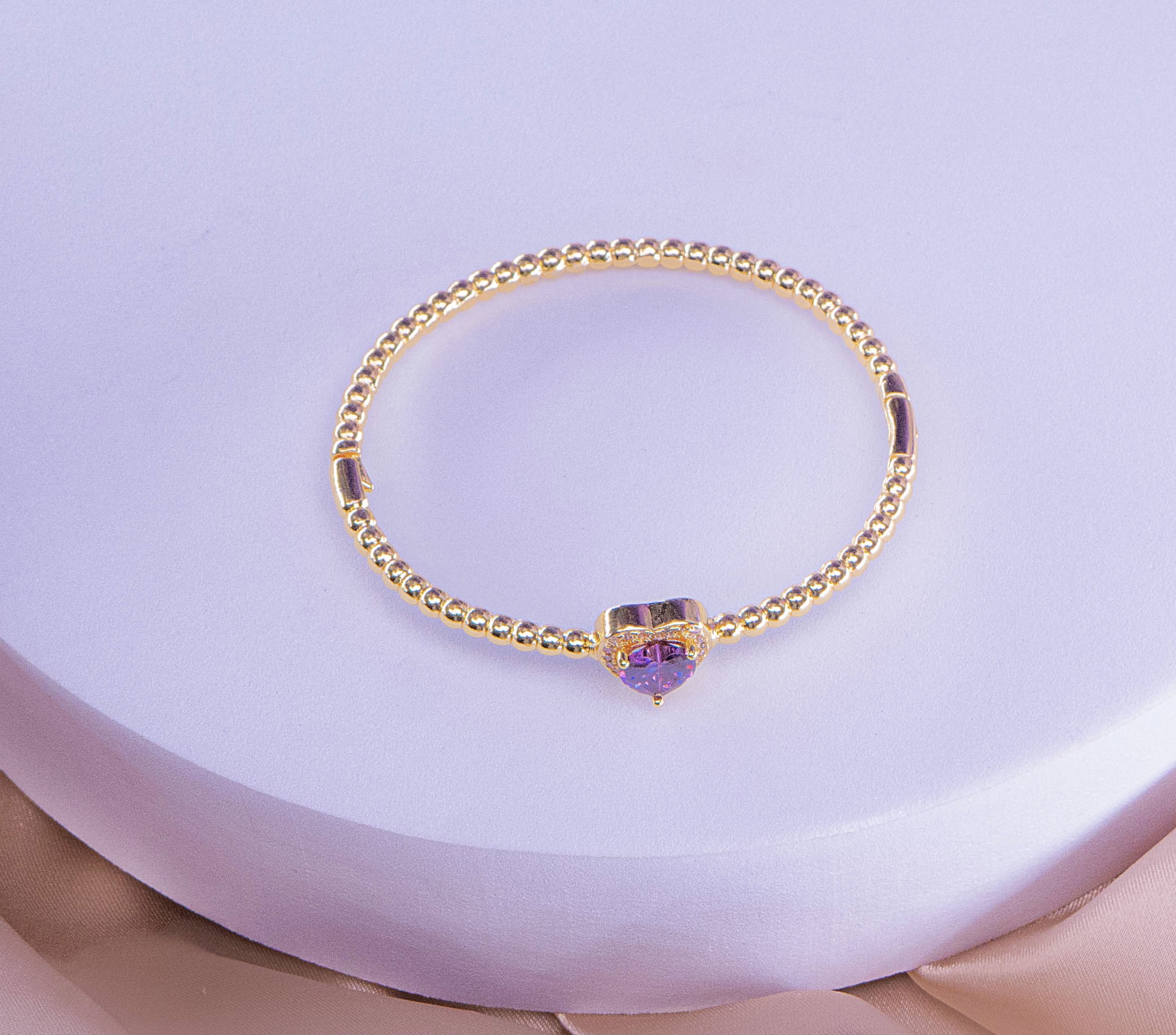 Brazalete Corazón Púrpura