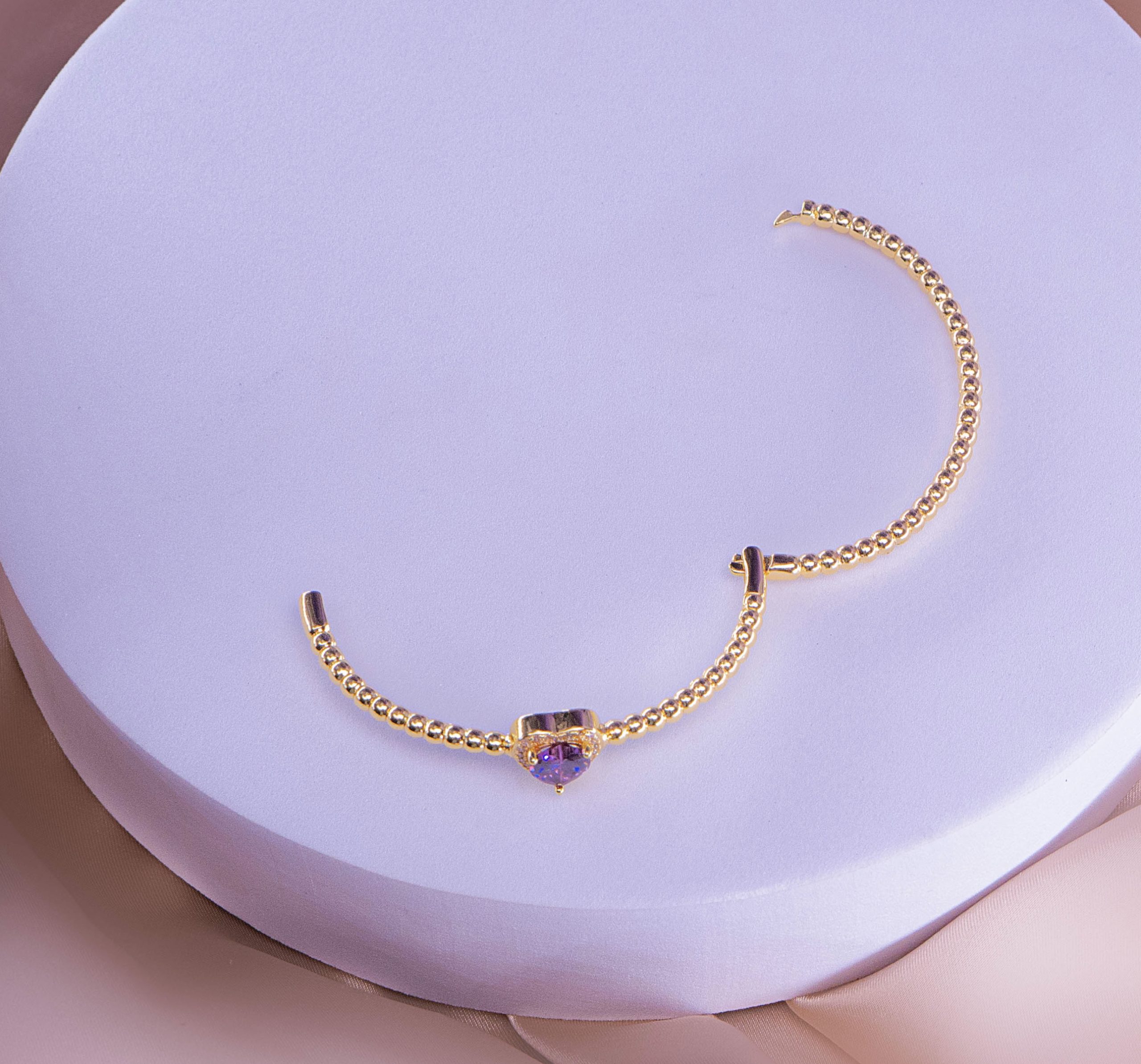 Brazalete Corazón Púrpura