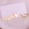 Set Aretes Mariposas Estrellas