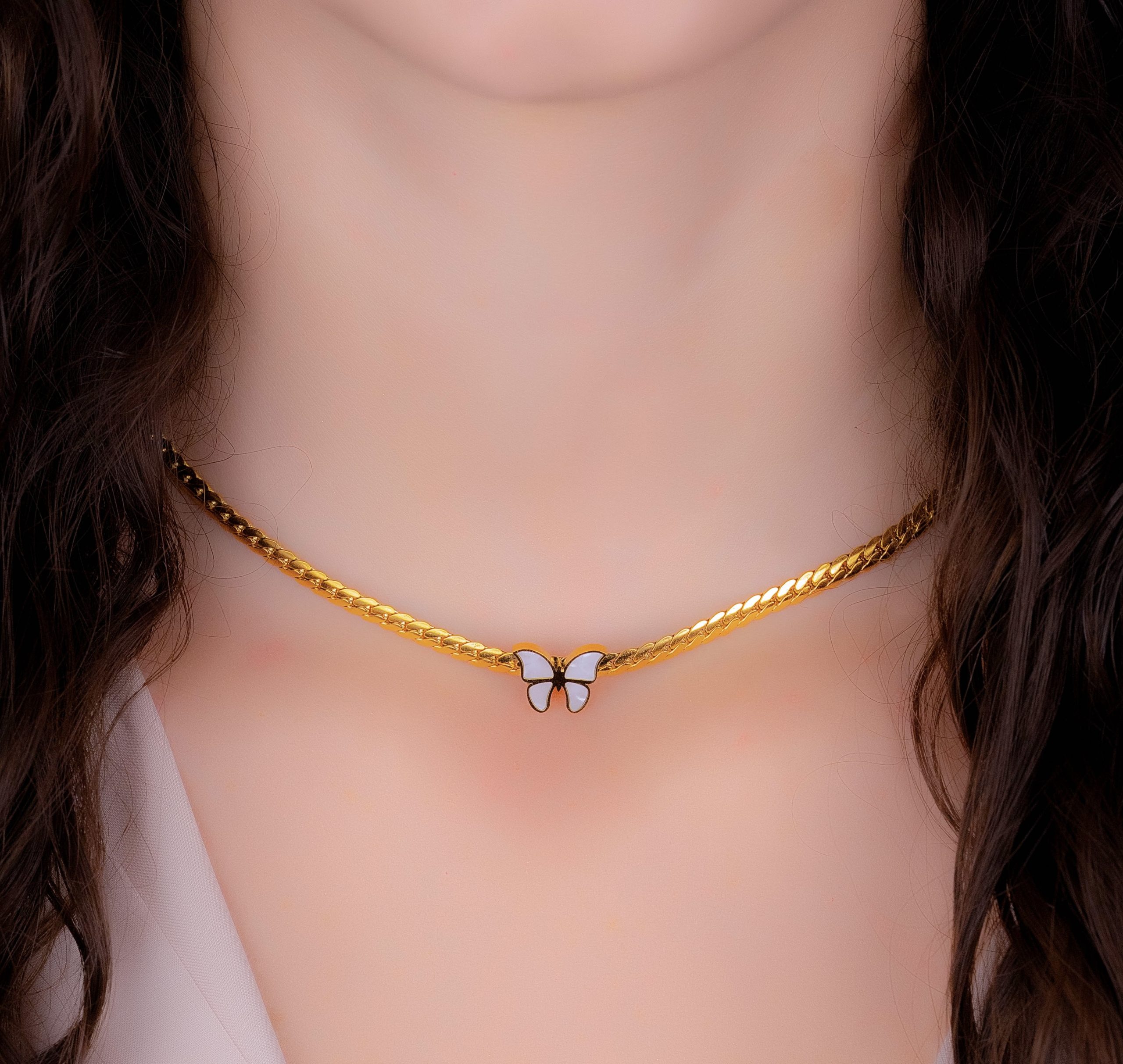 Collar Mariposa Dorado
