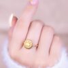 Anillo Girasol Ámbar
