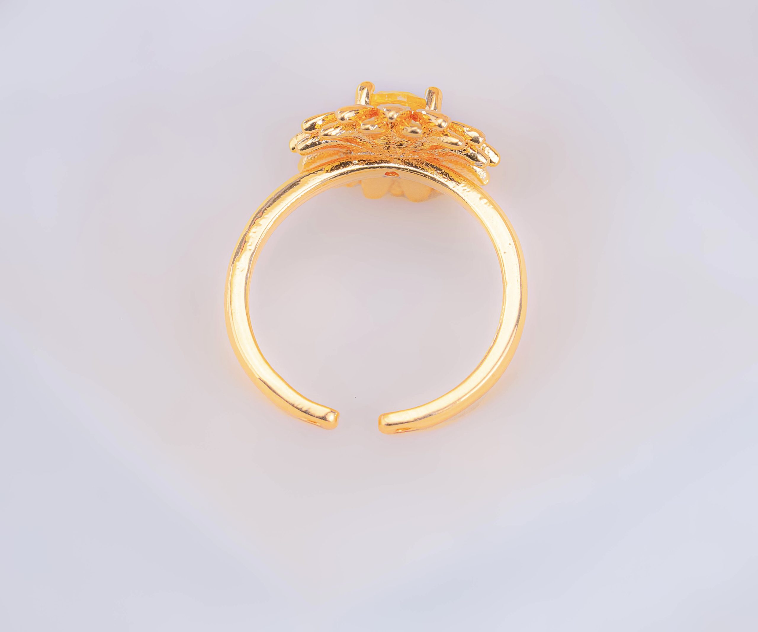Anillo Girasol Ámbar