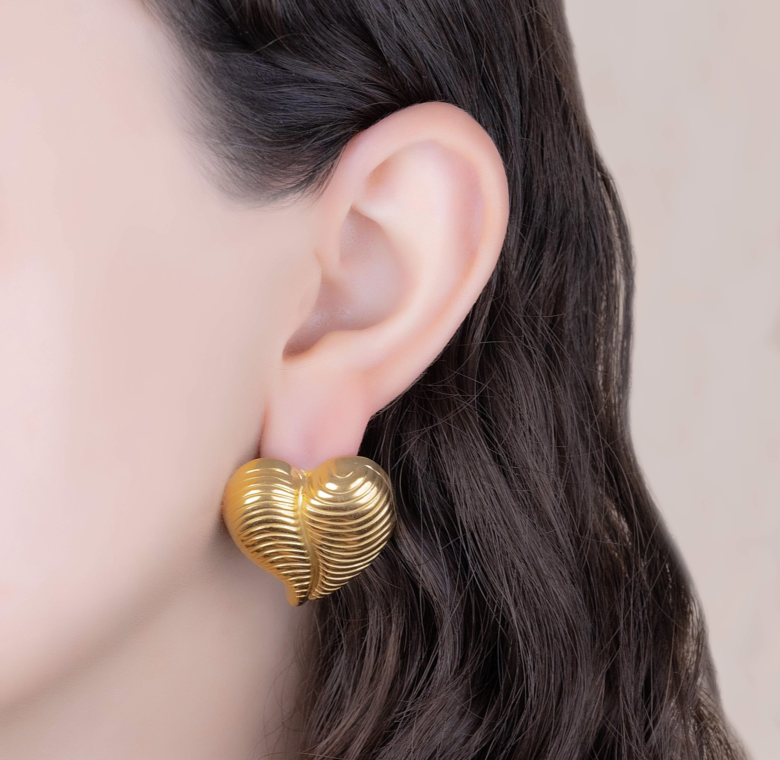 Aretes Latido Dorados