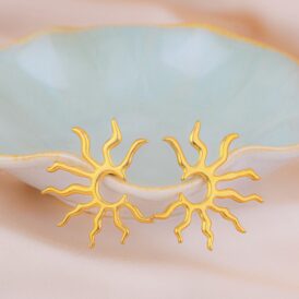 Aretes Soles Dorados