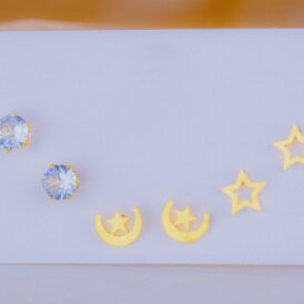 Set X 3 Pares Topitos Luna Estrella