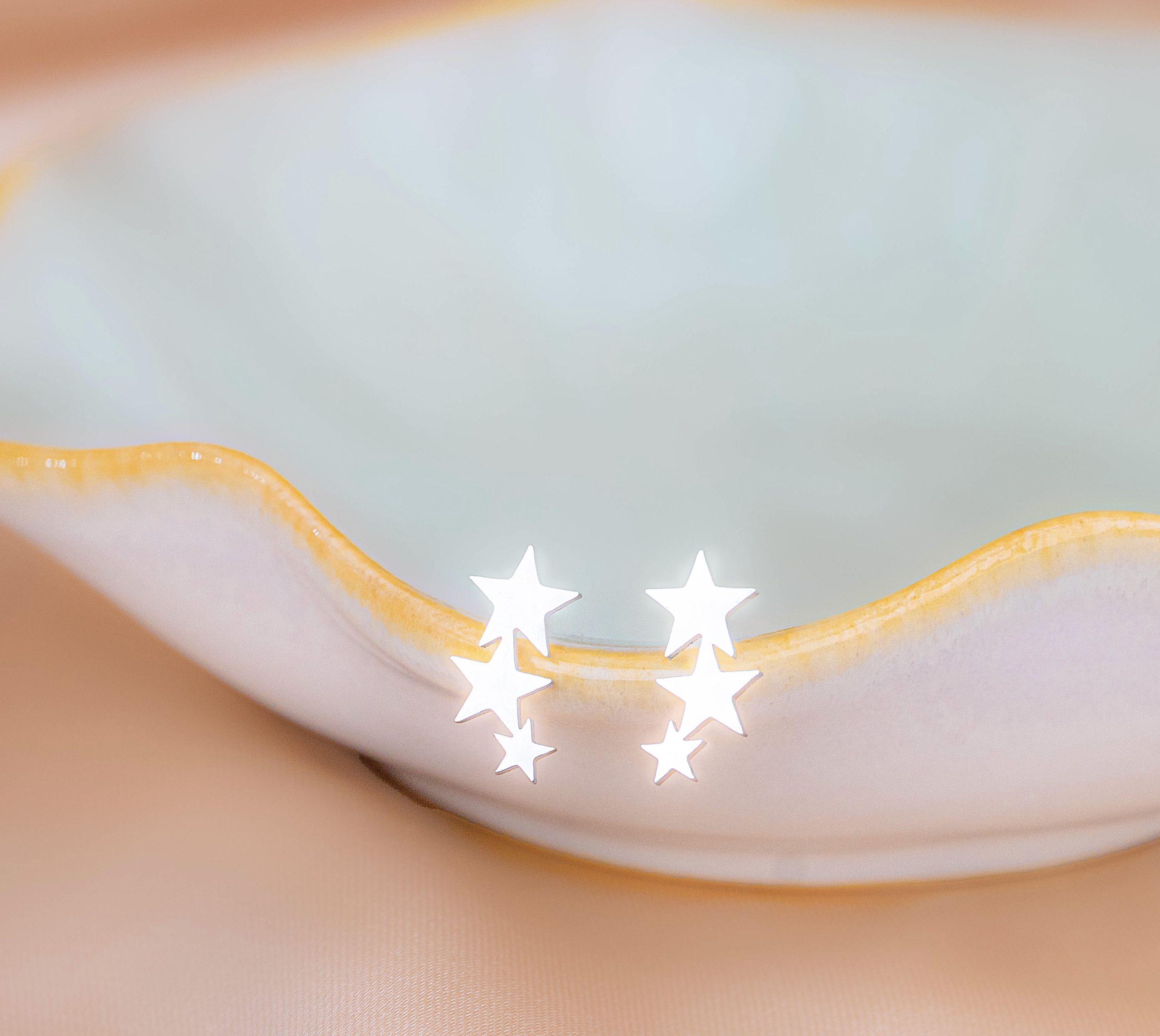 Topitos Tres Estrellas Plateados