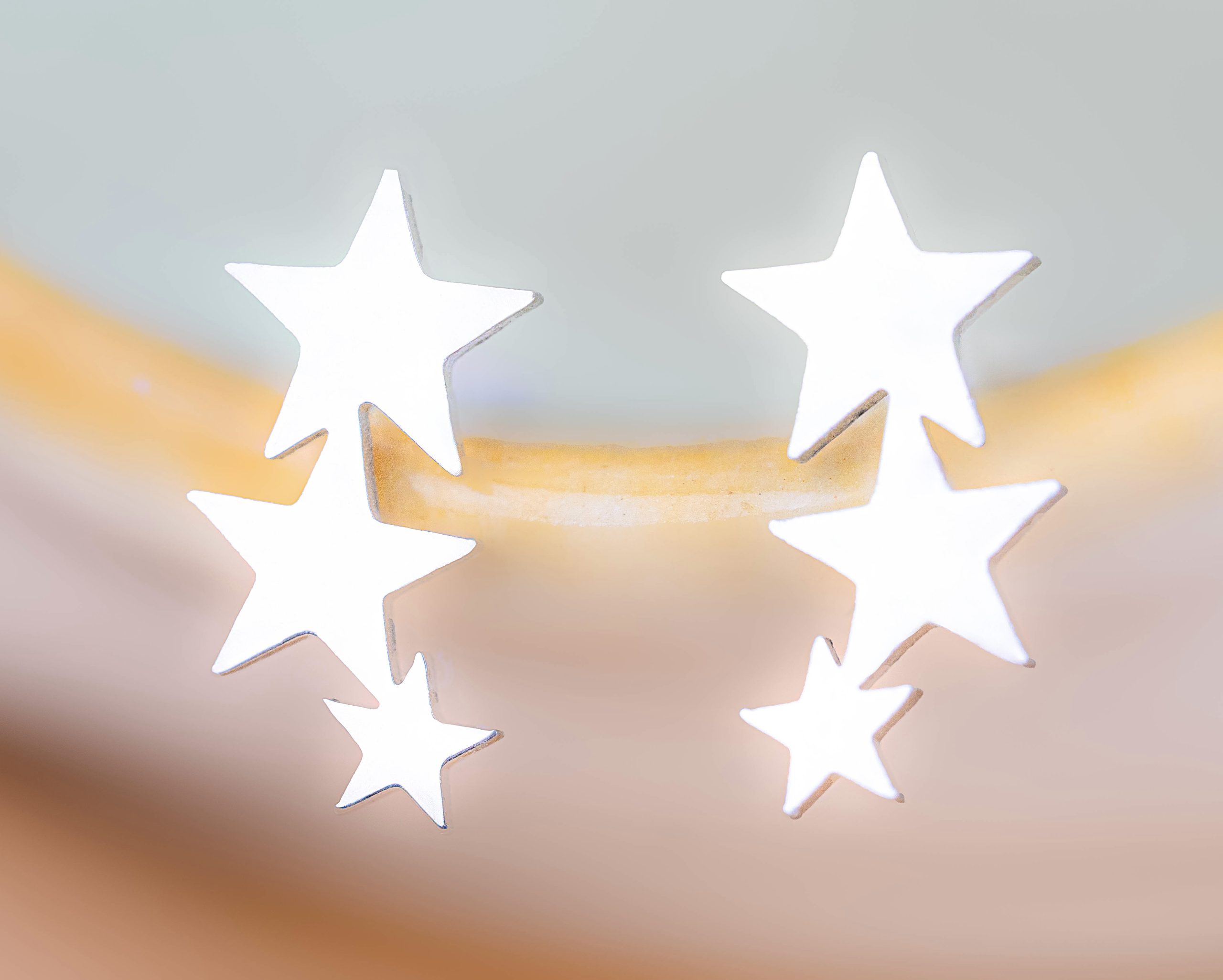 Topitos Tres Estrellas Plateados