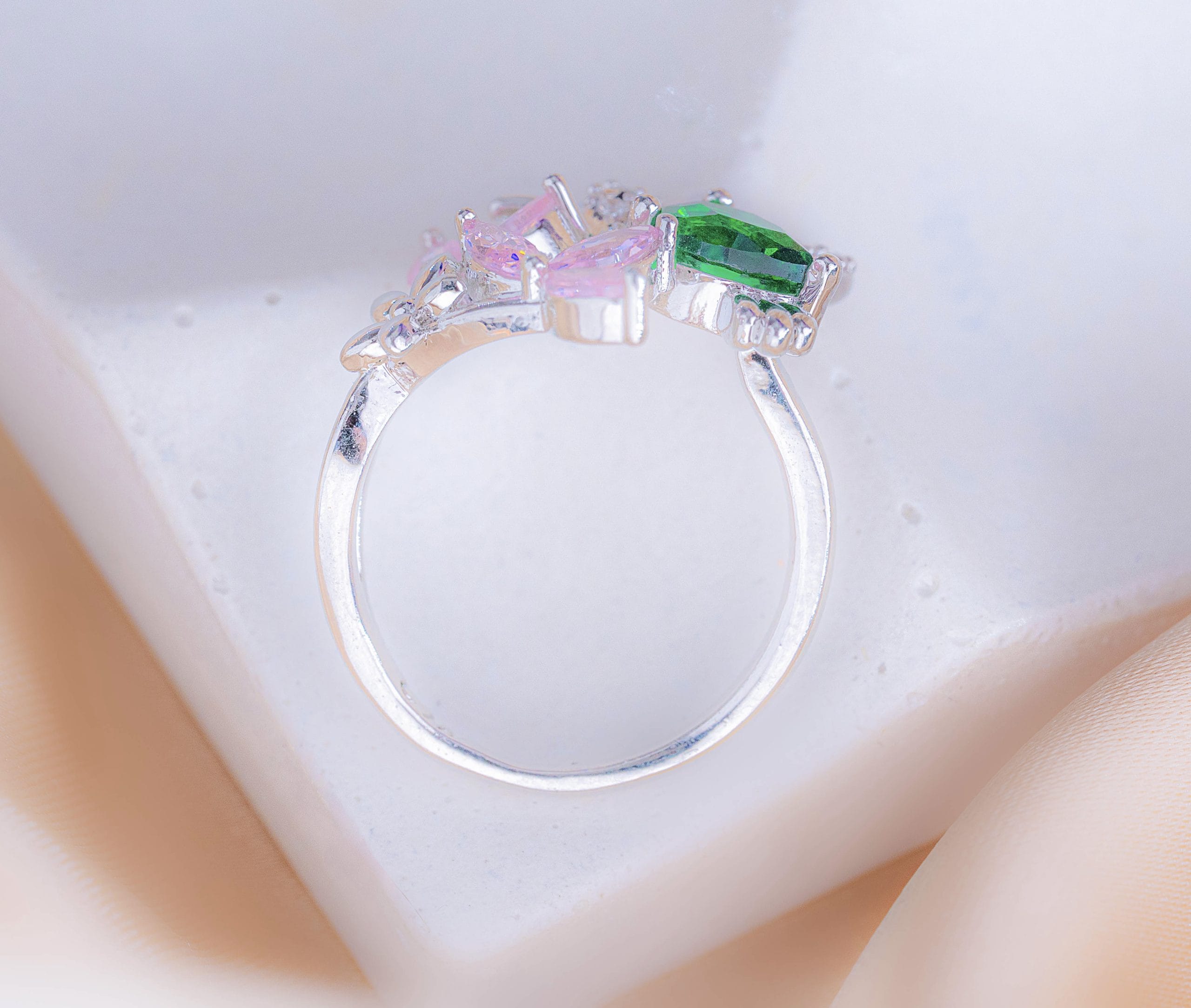 Anillo Colibrí Plateado