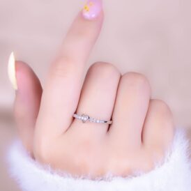 Anillo Corazón infinito Plateado