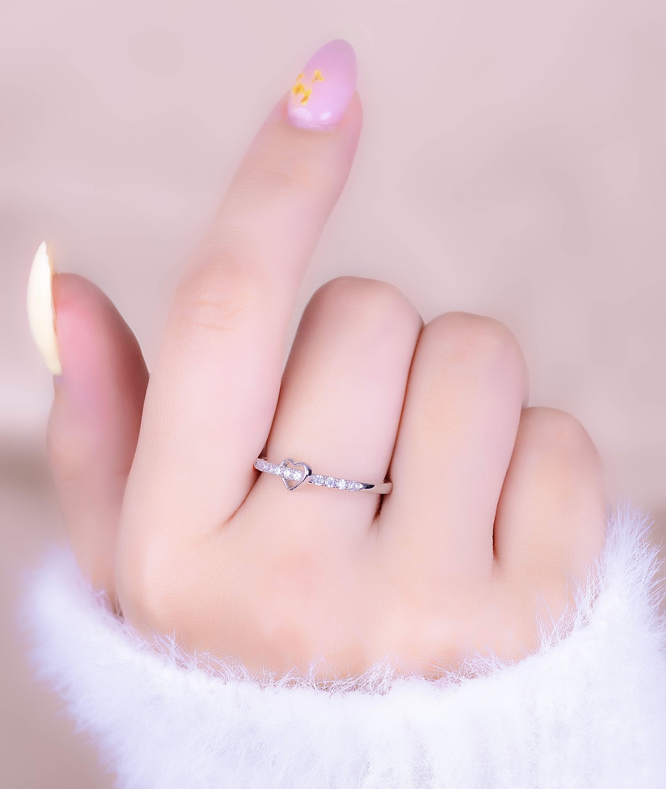 Anillo Corazón infinito Plateado
