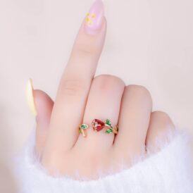 Anillo Rosa Vintage