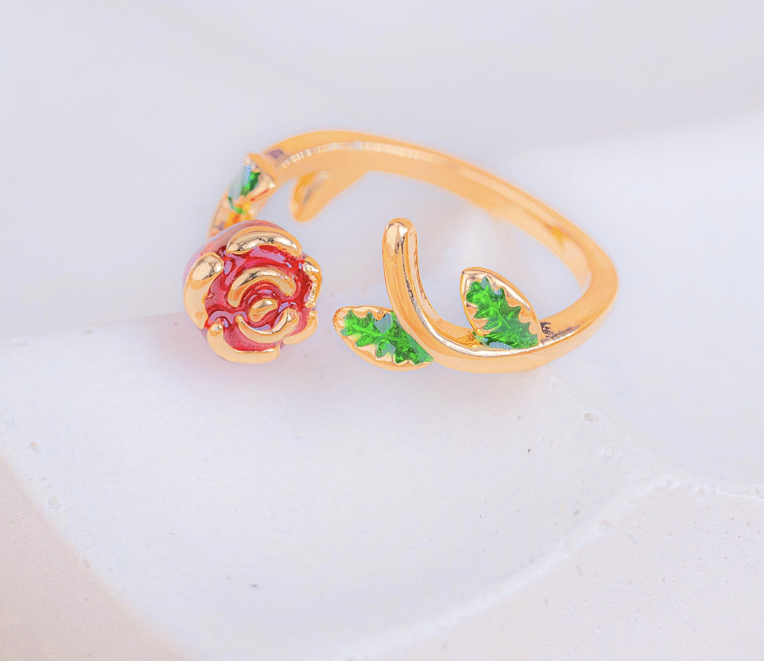 Anillo Rosa Vintage