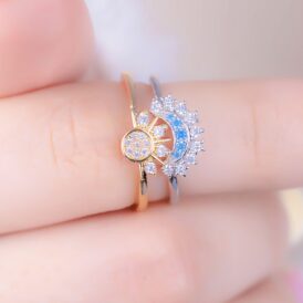 Anillos Pareja Sol Luna