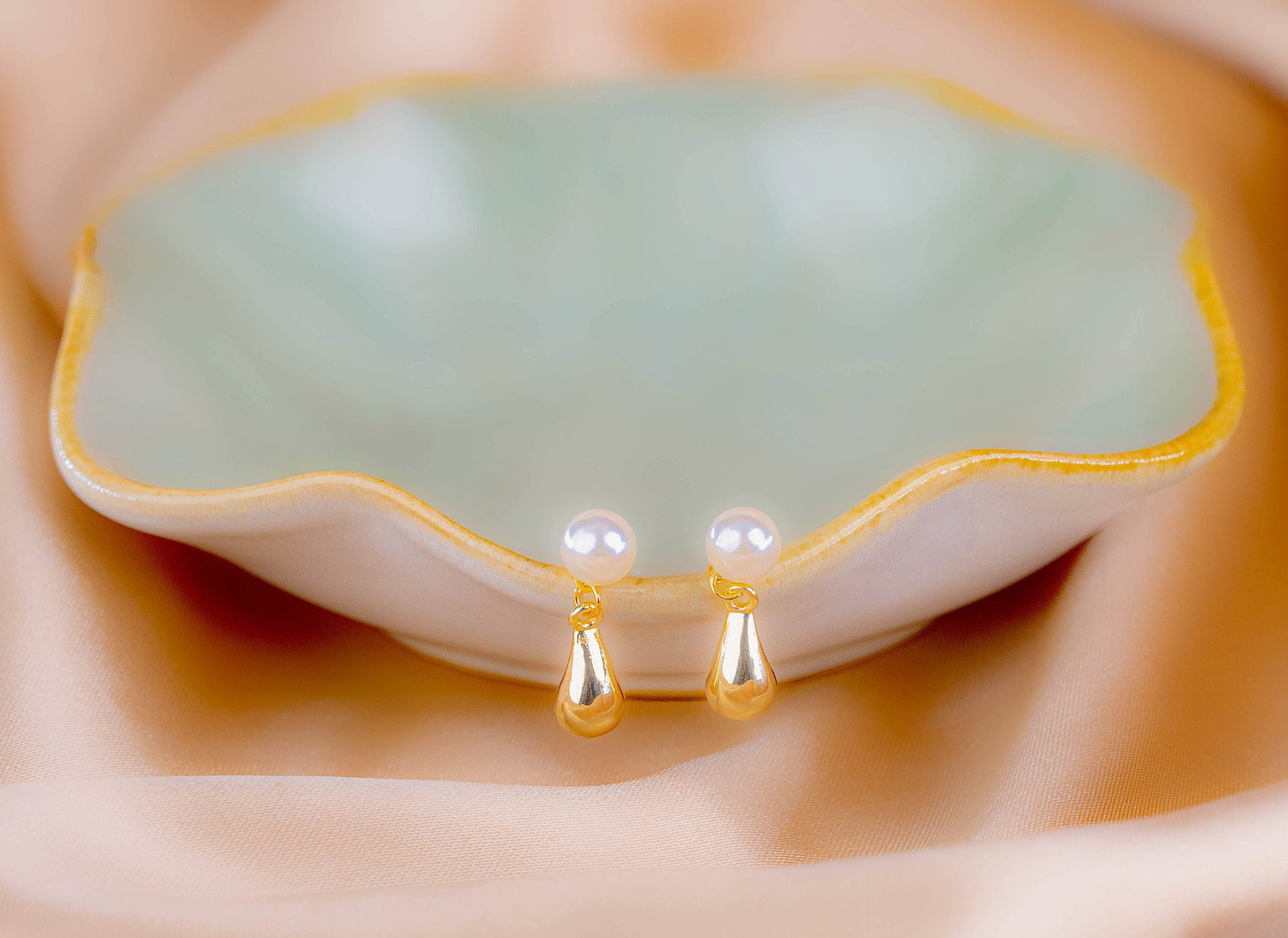 Aretes Gota Perla