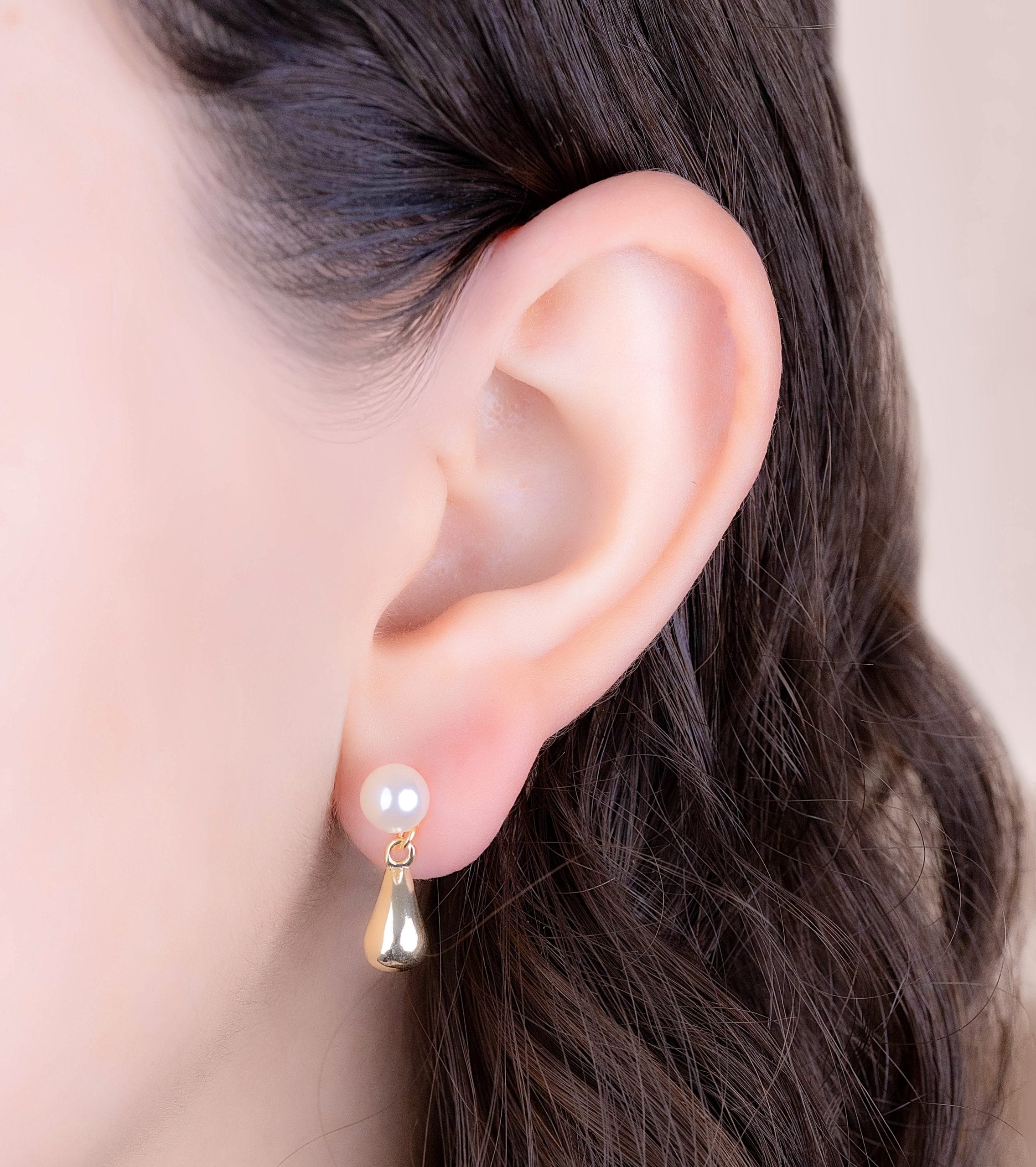 Aretes Gota Perla