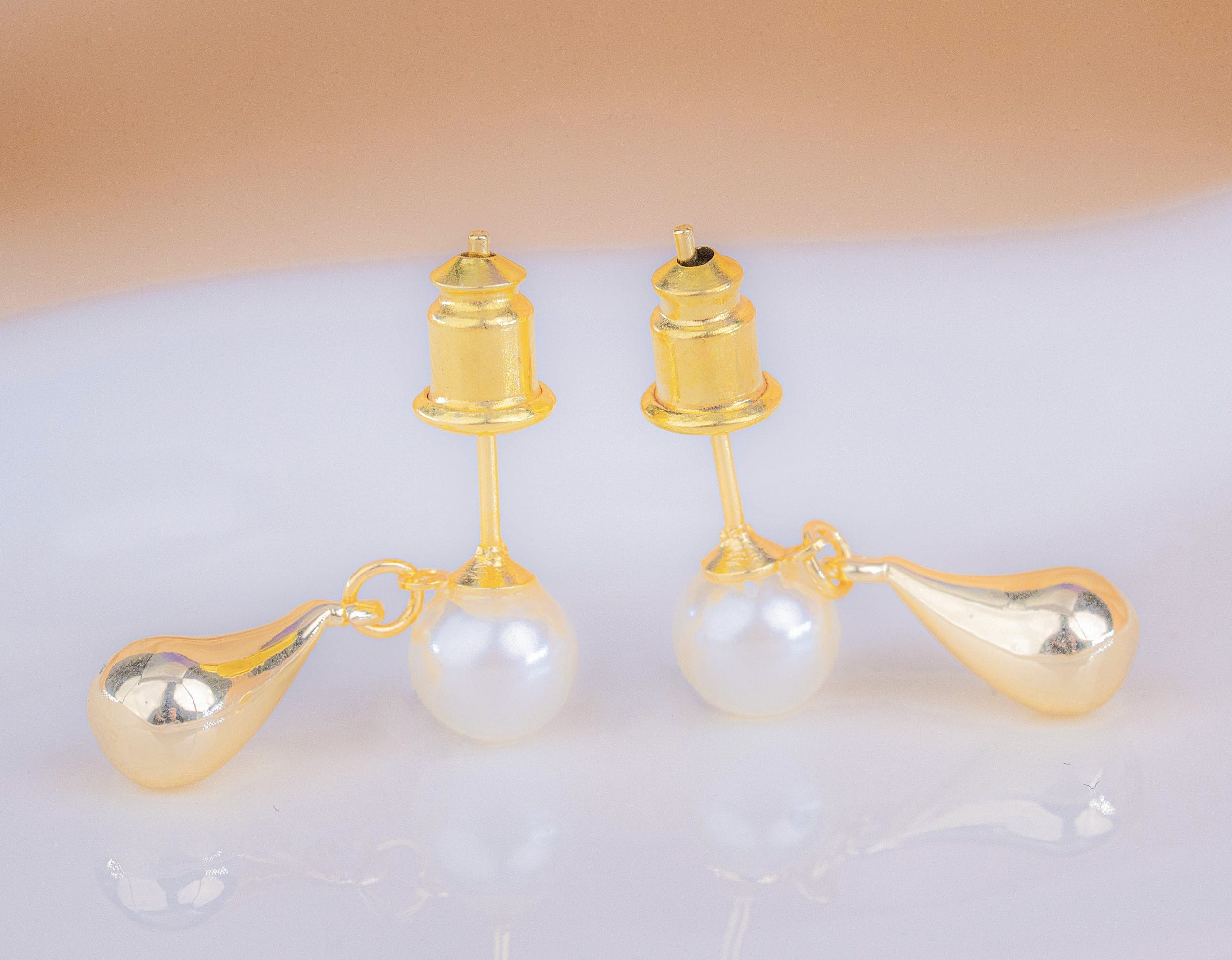 Aretes Gota Perla